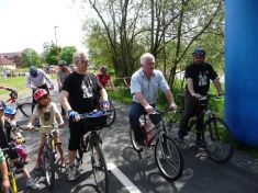 Slavnostní otervírání cyklostezky 5. 5. 2012